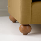 Dolittle Big Love Seat solid timber frame foot detail shot by NiX.