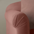 Dolittle Big Love Seat sweet briar linen armrest detail shot by NiX.