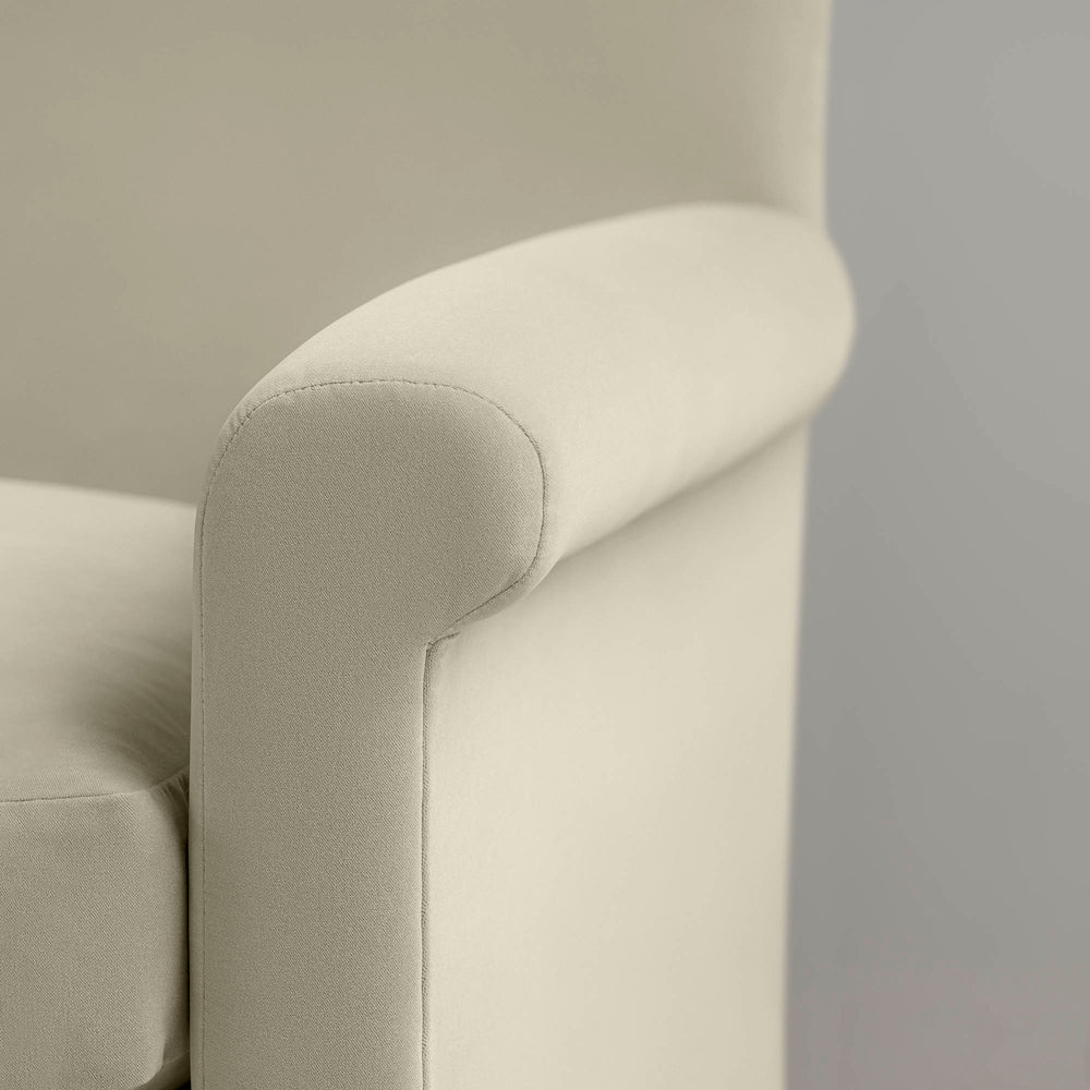Idler 4 seater sofa in Intelligent Velvet Moonstone - Nicola Harding
