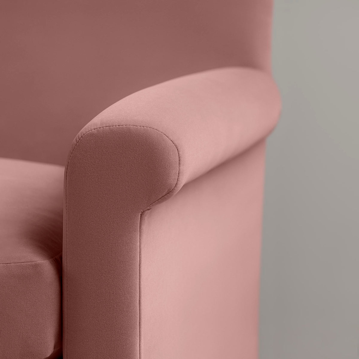Idler 4 seater sofa in Intelligent Velvet Rose - Nicola Harding