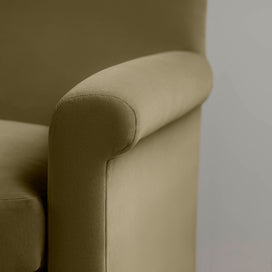 Idler 4 seater sofa in Intelligent Velvet Sepia - Nicola Harding