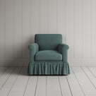 Front View of Curtain Call Armchair in Laidback Linen Mineral