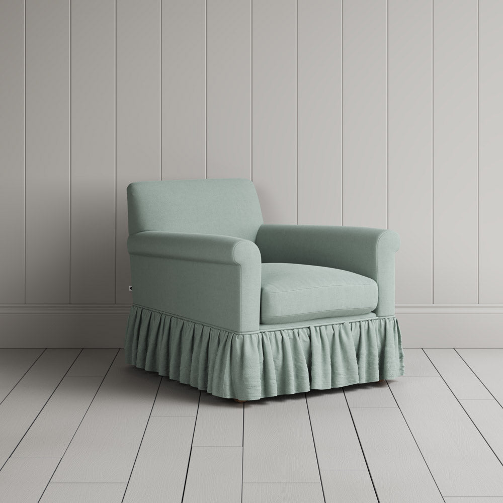  Curtain Call Armchair in Laidback Linen Sky 