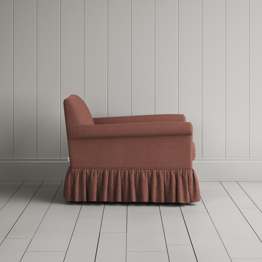  Curtain Call Armchair in Laidback Linen Sweet Briar 
