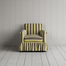 Front View of Curtain Call Armchair in Regatta Cotton, Custard
