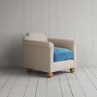 Dolittle Armchair in Laidback Linen Dove Frame and Classic Corduroy Harbour Blue Seat
