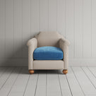 Dolittle Armchair in Laidback Linen Dove Frame and Classic Corduroy Harbour Blue Seat