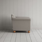 Side View of Dolittle Armchair in Intelligent Velvet Moonstone