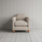 Dolittle Armchair in Laidback Linen Dove front view