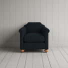 Front View of Dolittle Armchair in Laidback Linen Midnight