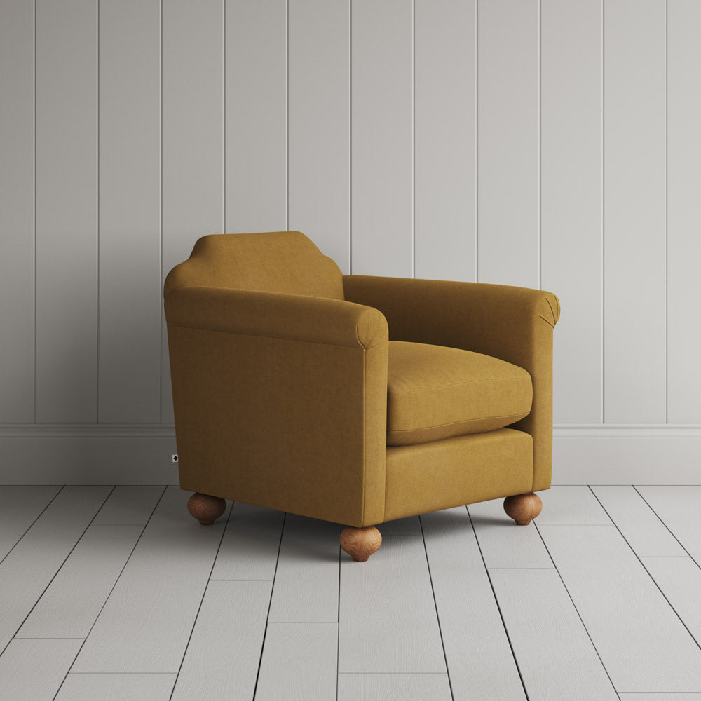  Dolittle Armchair in Laidback Linen Ochre 
