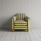 Front View of Dolittle Armchair in Regatta Cotton, Custard