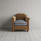 Dolittle Armchair in Classic Corduroy Stone Beige Frame and Regatta Blue Seat