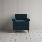 Font View of Idler Armchair in Intelligent Velvet Aegean