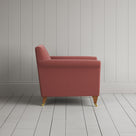 Side View of Idler Armchair in Intelligent Velvet Damson