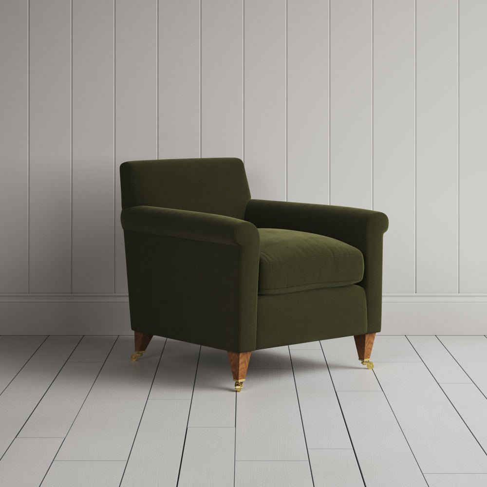 Idler Armchair in Intelligent Velvet Juniper