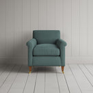 Front View of Idler Armchair in Laidback Linen Mineral