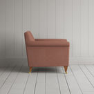 Side View of Idler Armchair in Laidback Linen Roseberry