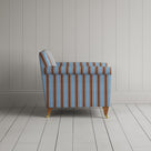 Idler Armchair in Regatta Blue Frame and Classic Corduroy Tobacco Seat side profile