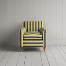 Idler Armchair in Regatta Cotton, Custard front view