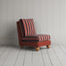 image of Perch Slipper Armchair in Intelligent Velvet Sienna Frame and Regatta Flame Seat