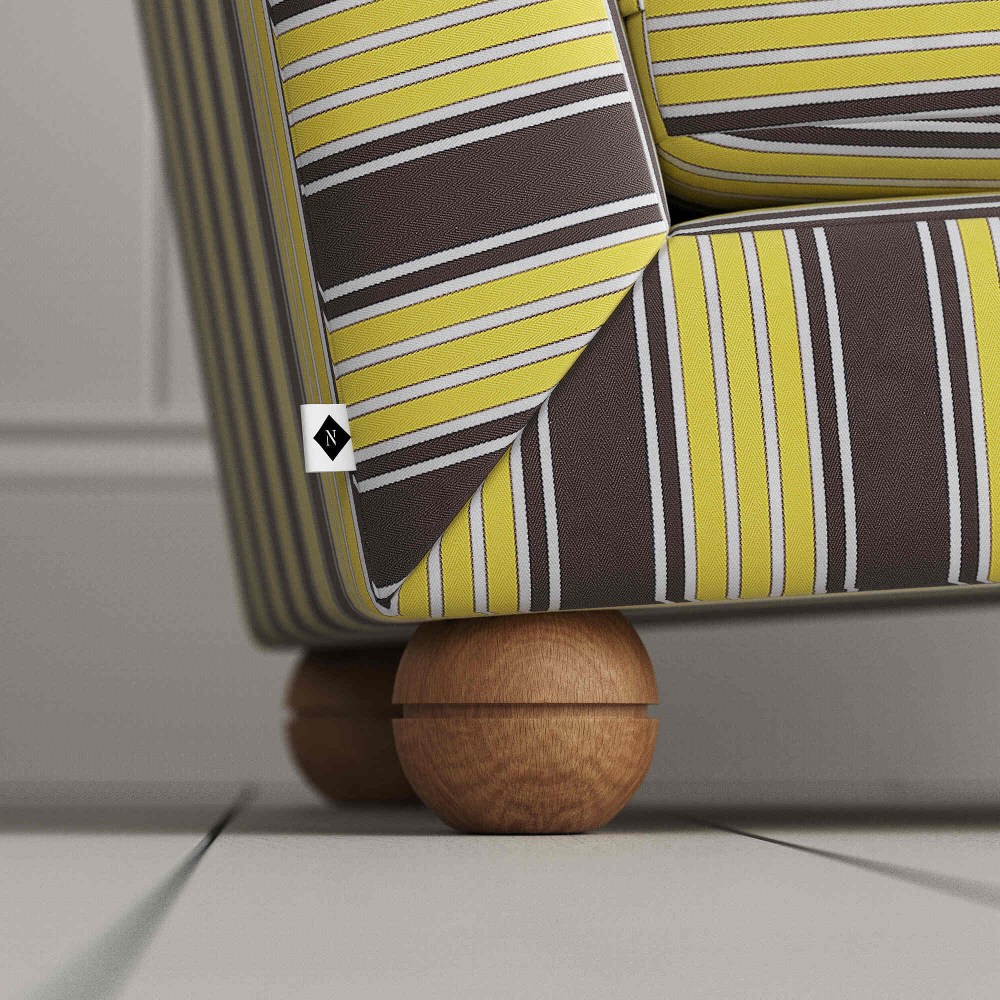  Beautiful round Wooden Feet 