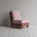 image of Perch Slipper Armchair in Regatta Flame Frame and Slow Lane Berry Seat