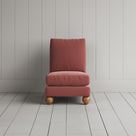 Slipper Armchair in Intelligent Velvet Damson Front View