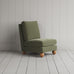 image of Perch Slipper Armchair in Intelligent Velvet Green Tea