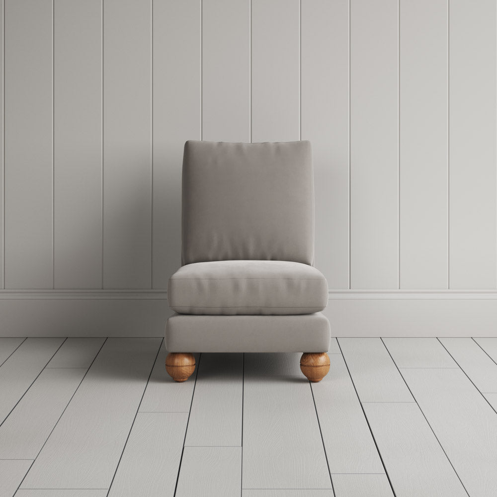  Perch Slipper Armchair in Velvet 