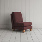Perch Slipper Armchair in Laidback Linen Damson