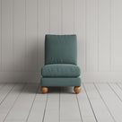 Perch Slipper Armchair in Laidback Linen Mineral front view
