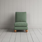 Perch Slipper Armchair in Laidback Linen Moss front view