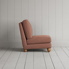 Perch Slipper Armchair in Laidback Linen Roseberry side profile