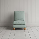 Perch Slipper Armchair in Laidback Linen Sky front view