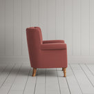 Side View of Time Out Armchair in Intelligent Velvet Damson