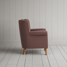 NiX interiors fluted back lounge chair silhouette profile view.