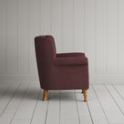 NiX interiors fluted back lounge chair silhouette profile view.