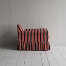 Curtain Call Armchair in Regatta Cotton, Flame, Side View - Nicola Harding