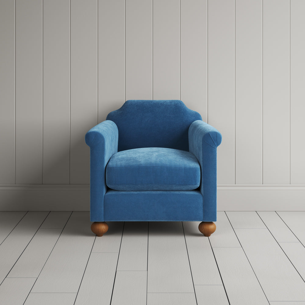  Armchair in Classic Corduroy Harbour Blue 