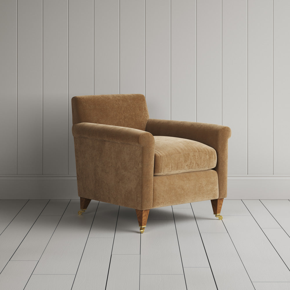  Idler Armchair in Classic Corduroy Stone Beige - NiX By Nicola Harding & Co. 