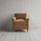Idler Armchair in Stone Beige Classic Corduroy, a UK handmade luxury occasional chair.
