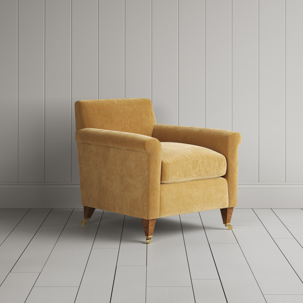  Idler Armchair in Classic Corduroy Wheat - NiX By Nicola Harding & Co. 