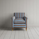 Idler Armchair in Regatta Cotton, Blue - Nicola Harding