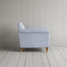 Idler Armchair in Ticking Cotton, Aqua Brown - Nicola Harding