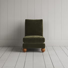 Perch Armchair in classic corduroy caper, full front view by Nicola Harding.