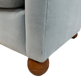 Idler Armchair in Intelligent Velvet Mineral (IV III)