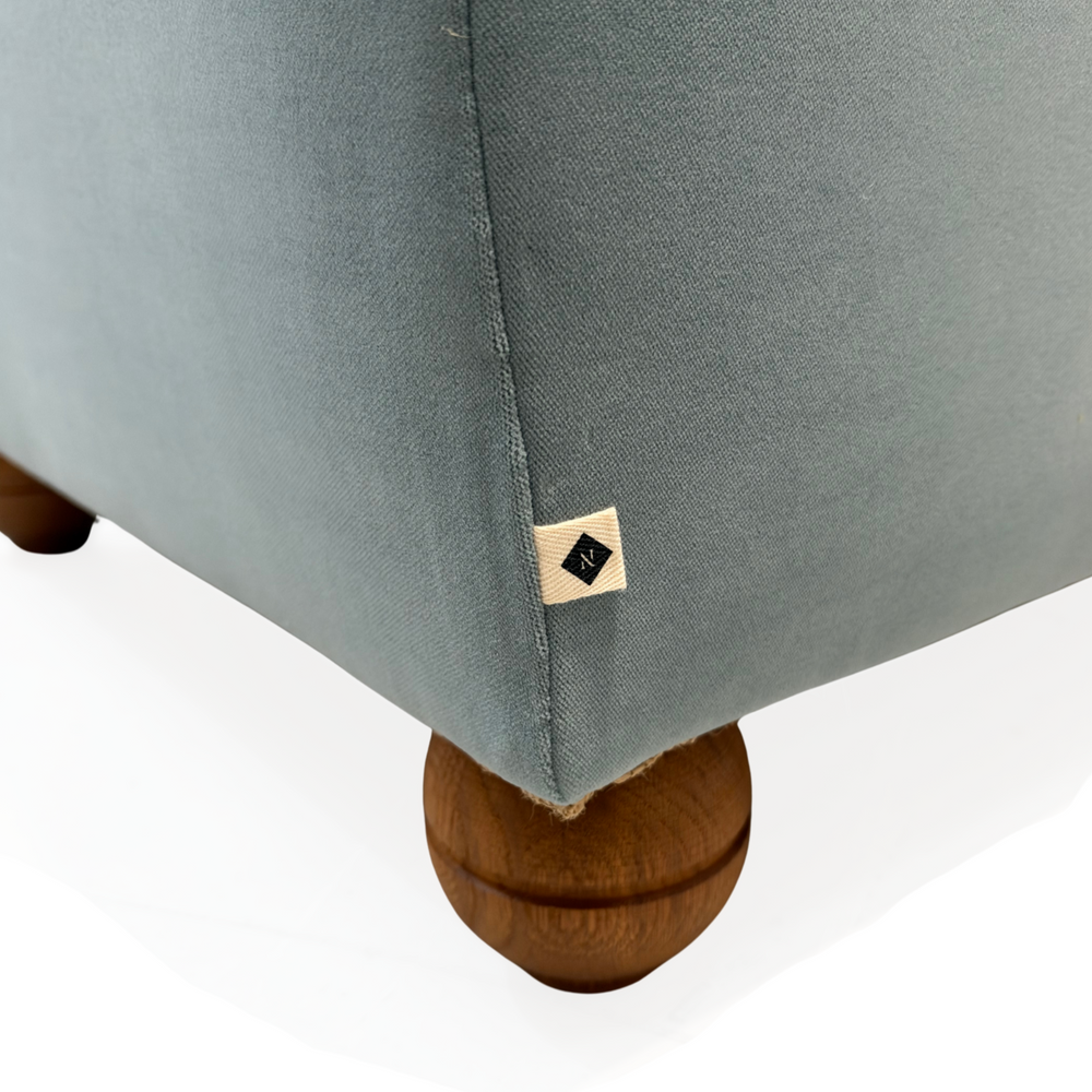 Idler Armchair in Intelligent Velvet Mineral (IV III)