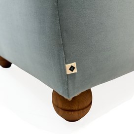 Idler Armchair in Intelligent Velvet Mineral (IV III)