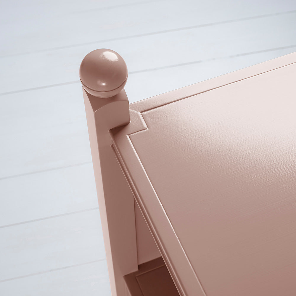  Slumber Bedside Table, Blush Pink Design Closeup - By NiX 